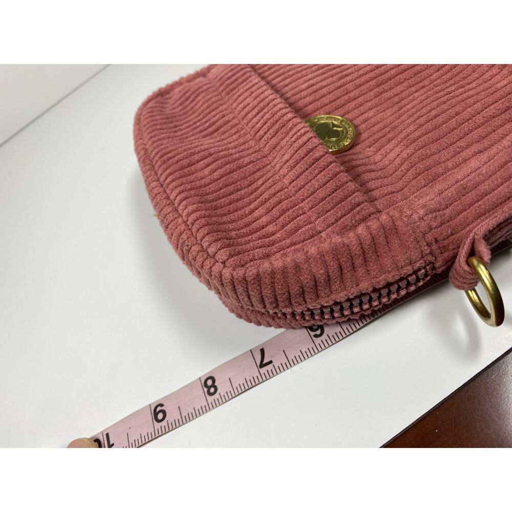 Rowing Blazers for Target Pink Corduroy Crossbody Zipper Bag Missing Strap NWT - Picture 6 of 9